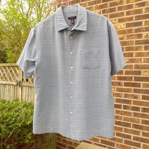 VanHeusen Blue short sleeve Buttondown L/16-16.5